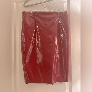 Red Pencil  Skirt (“liquid” skirt)